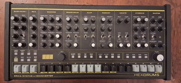 Erica Synths x Hexinverter HexDrums drum Machine - boxed with manual