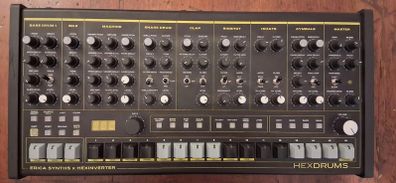 Erica Synths x Hexinverter HexDrums drum Machine - boxed with manual