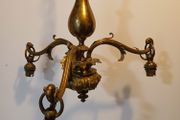 Brass chandelier