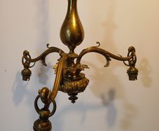 Brass chandelier