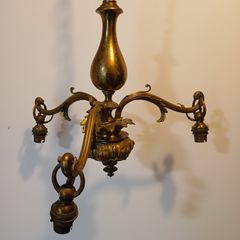 Brass chandelier