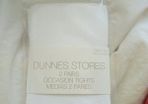 BNWT White 2pair Occasion Tights Age 7-8
