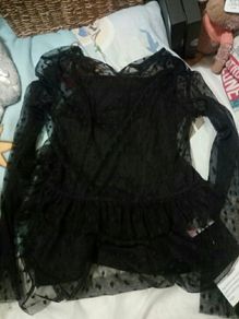 Bnwt Dressy Navy Top Age 8-9