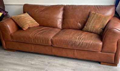 2 seater leather sofa
