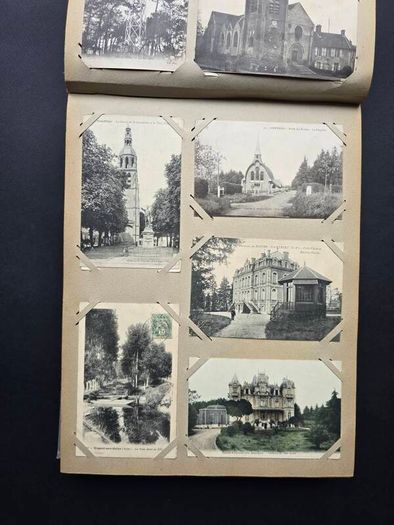 France  Large Vintage Postcard Album approx 500 cards 1900 1940 towns cities landscapes