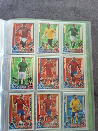 Match attax euro 2012 cards