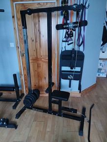 lat pull down and seated row machine