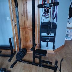 lat pull down and seated row machine