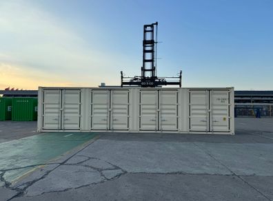 40ft One Trip Shipping Container With Side Doors