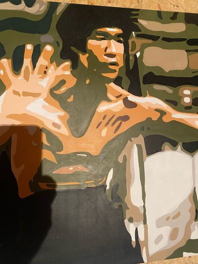 Painting Bruce Lee