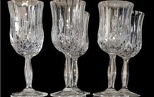 Pristine Unused Set of 6 RCR Opera Crystal Glasses