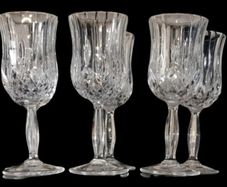 Pristine Unused Set of 6 RCR Opera Crystal Glasses
