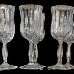 Pristine Unused Set of 6 RCR Opera Crystal Glasses