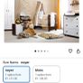 Furniture set- toddlers bed, cot bed, chest of drawers, changing table, wardrobe, tall shelf, wall shelf. Image 9