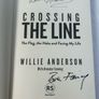 SIGNED Crossing The Line by Willie Anderson Ulster & Ireland Rugby Legend Image 2