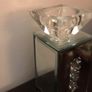 Tealight Candle Holder Diamond Crystal Mirrored Image 3