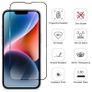 For iPhone 14 Tempered Glass 9D Curved Screen Protector Full Coverage New - FHT28IPTG Image 2