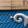 Vintage 925 Sterling Silver Pendant With Chain 11.8g L11" Image 8