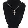 Sterling Silver CZ Cross Necklace On 925 Italian Chain Image 10