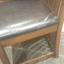 Wooden dining table and four chairs Image 4