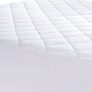 Bedding Quilted Fitted Mattress Pad - Mattress Cover - Mattress Topper - Mattress Protector 4ft Stretches up to 38 CM Deep - Not Waterproof - (Small Double - 4FT, 122x190 cm, White) Image 3