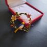 Tropical Bird Brooch Floral Garland Pin Enamel & Crystals Colorful Bird Shawl Pin Broach Image 4