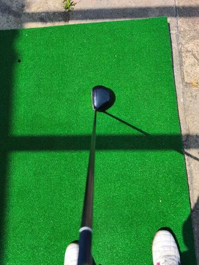 Set of golf clubs