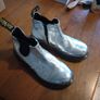 Dr Martens Youth 2976 Crinkle Metallic Chelsea Boots Silver UK1 Image 3