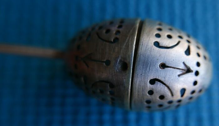 Edwardian  Silver Plated Tea Infuser