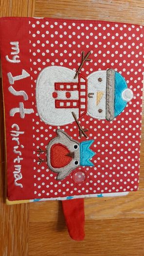 New baby 1st Christmas photo album
