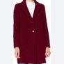 Designer Hugo Boss - WOOL Coat - Dark Red - Fits UK 10 - BNWT RRP 299 Image 9