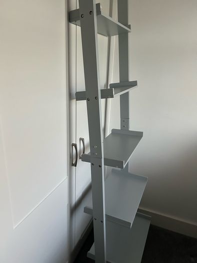 shelves wooden wall supported