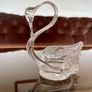 Vintage Cavan Ireland Clear Glass Swan Ornamental Pin Dish Image 5