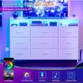 Chest of Drawers with Charging Station and LED Light Image 3