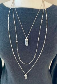 Stella & Dot crystal multi layering necklace