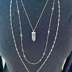 Stella & Dot crystal multi layering necklace