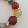 Vintage Carnelian and Suliemani & 1 Eyes Dzi Bead Amulet Image 4
