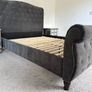 Grey king size bed frame Image 8