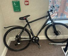 Kellys Cliff 90 Cross Hybrid Bike Black Orange 250 Leixlip