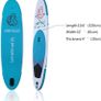 10.6ft Inflatable Stand Up Paddle Board- SUP Board for All Skill Levels with SUP Accessories & Fiberglass Paddle,Fin, Leash, Double Action Pump and ISUP Travel Backpack for Youth & Adult (FREE POSTAGE) Image 5