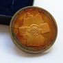 Berlin wall Germany reunification 1990 Gold gilded proof in case Image 5