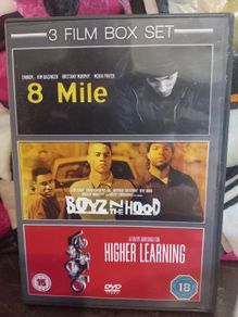 3 Film Dvd Box Set 8 Mile Higher Learning Boyz N' The Hood