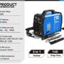 PRO PSWM01A MIG Welding Machine 3 in 1 Welder 220V 140 Amp Max TIG MMA Flux Cored Wire DIY Professional Welding Work Image 2