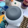 Large white container with silicon bottom Image 2