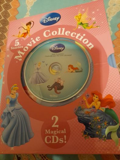Disney princess book with 2 CD like new