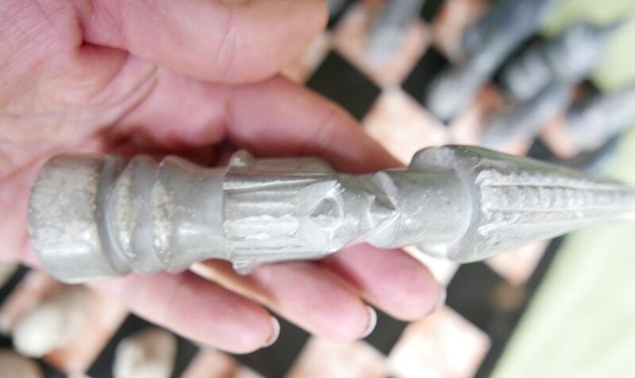 Vintage Marble Chess Board, 14 inch and Handcrafted African Soapstone Chess Set (king 6")