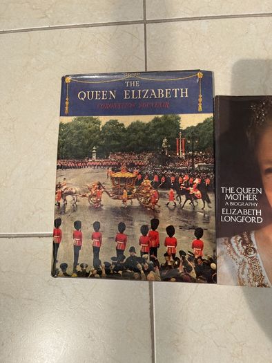 Queen Mother biography , Queen Elizabeth coronation souvenir book and Crown Jewels book bundle