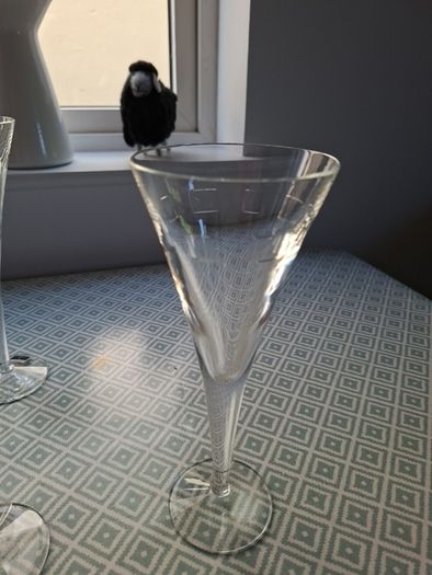 John Rocha Geo Incline cocktail Glasses x4