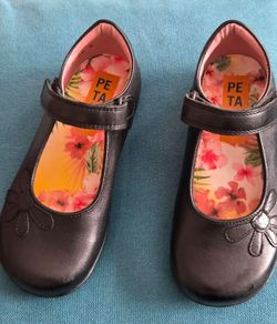 Girls leather school shoes - Petasil