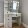Dressing Table with Mirror and Stool Image 4